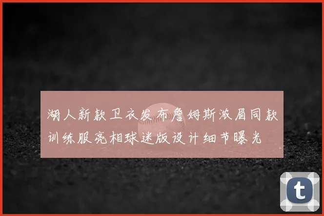 湖人新款卫衣发布詹姆斯浓眉同款训练服亮相球迷版设计细节曝光