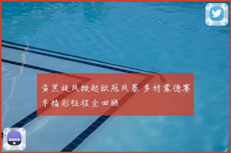 黄黑旋风掀起欧冠风暴 多特蒙德赛季精彩征程全回顾